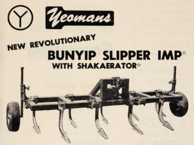 Yeomans Bunyip Slipper plow new old school cool, add newspaper