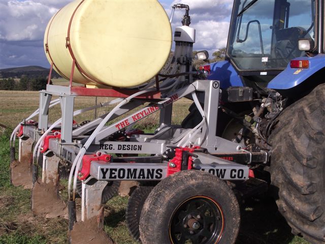 Yeomans plow with ripple bar depth control