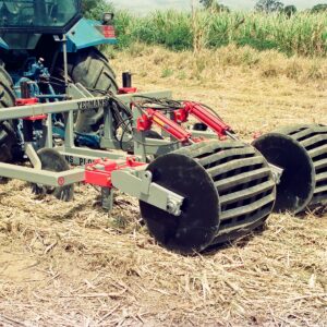 Yeomans JA Series Keyline Plow is a high‑clearance, two‑beam, three‑point linkage plow designed for sugar cane fitted with hydraulic crumble rollers