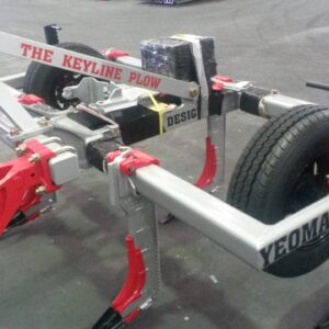 Yeomans plow ready for dispatch, ripple bar height control, fixed shanks with wombat points and shin guards