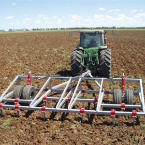 Yeomans Plow with fixed shanks and hydraulic depth control