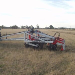 Yeomans hydraulic stump jump keyline plow also fitted with modular coulters