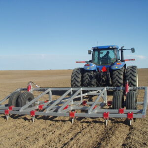 Yeomans Plow with fixed shanks and hydraulic depth control