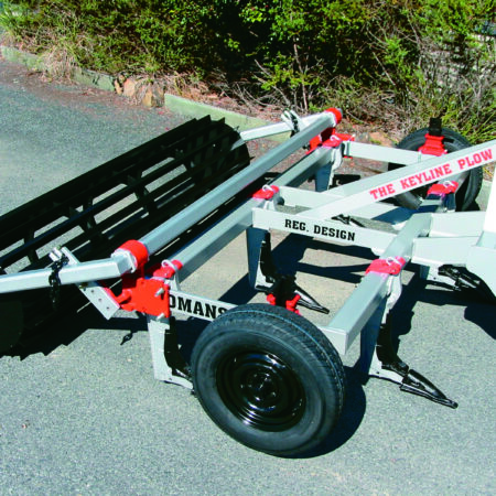PLOWPAR8 Yeomans plow with fixed shanks x arm crumble roller