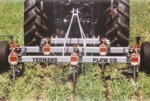Yeomans GP39 working in green field, green ripping for keyline water control, sub soil aeration
